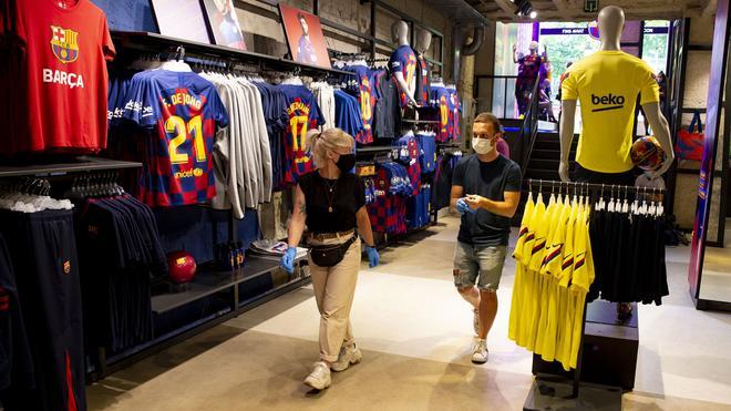 Una imagen de una tienda del FC Barcelona