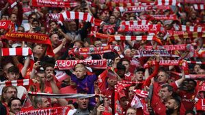 Aficionados del Liverpool, en Anfield Aficionados del Liverpool, en Anfield