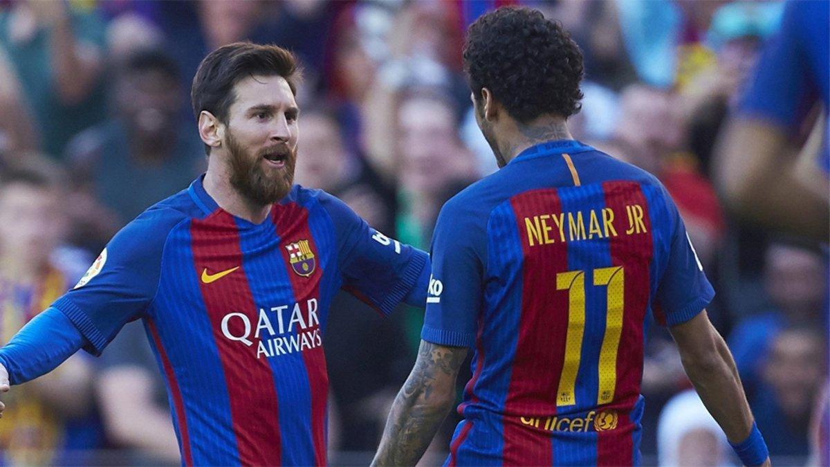 Messi y Neymar, en su etapa juntos en el Barça