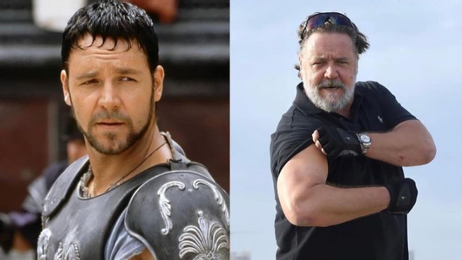 El espectacular cambio físico de Russell Crowe: Del imponente Gladiator a la vida de fofisano