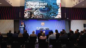 Laporta, en rueda de prensa: “L’Espai Barça es el proyecto institucional más importante de la historia del club”