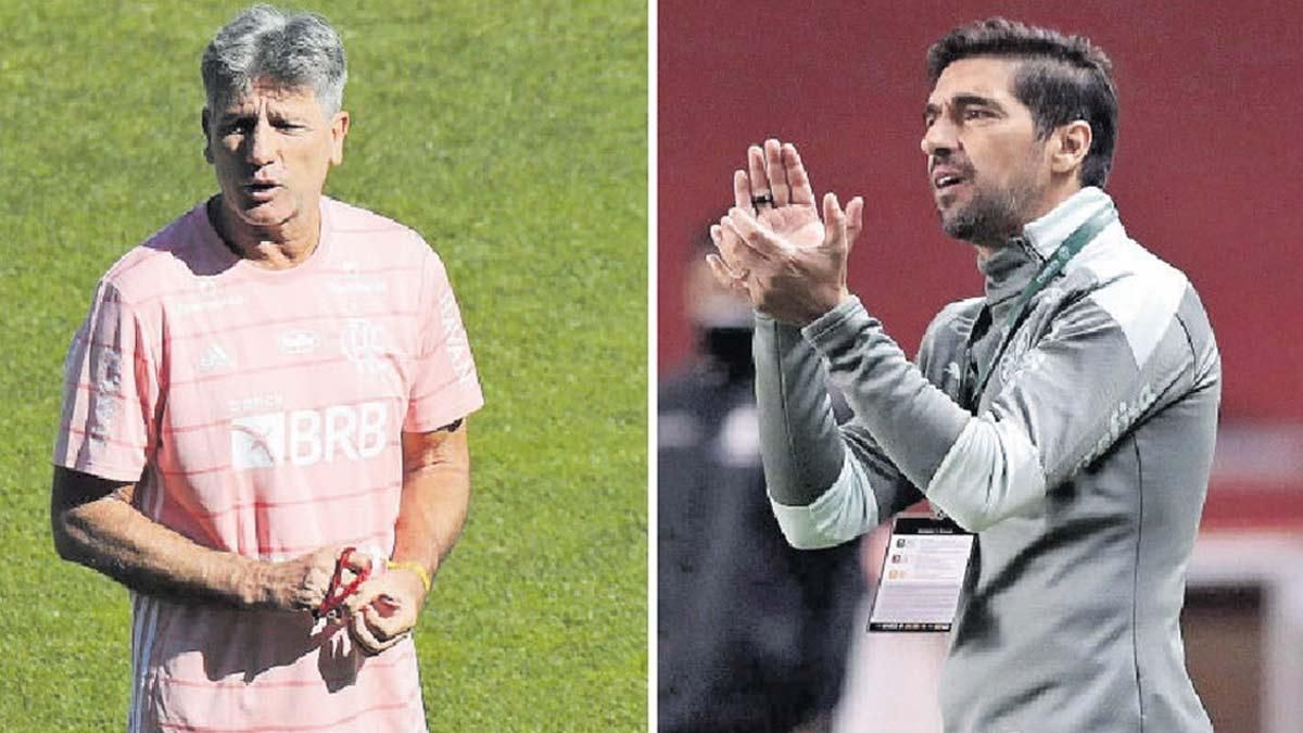 Renato Portaluppi y Abel Ferreira se verán las caras en Montevideo Renato Portaluppi y Abel Ferreira se verán las caras en Montevideo