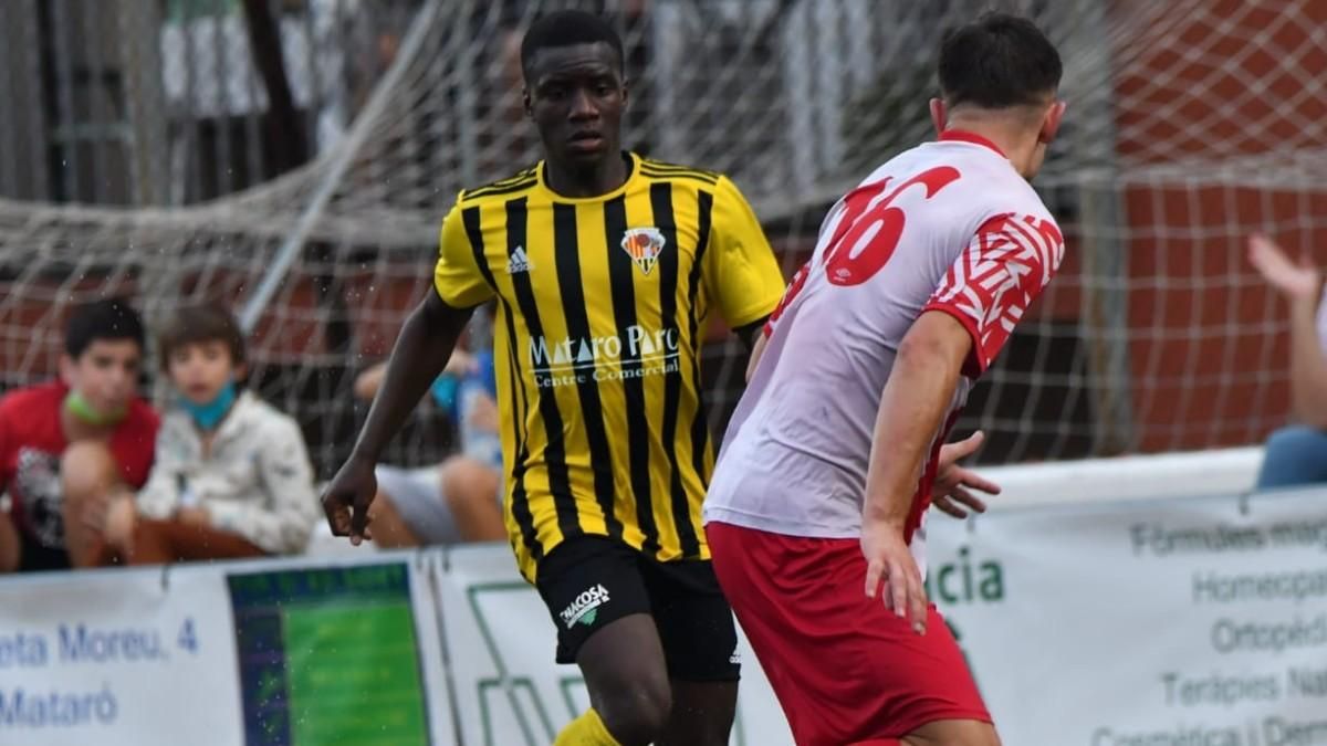 Buba Juwara, jugador del Mataró que recibió el insulto Buba Juwara, jugador del Mataró que recibió el insulto