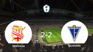 El CE Manresa y el Igualada se reparten los puntos y empatan 2-2 El CE Manresa y el Igualada se reparten los puntos y empatan 2-2