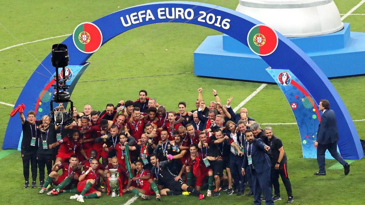 Portugal, celebrando la Eurocopa de 2016