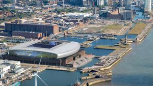 Así será el nuevo estadio del Everton. Así será el nuevo estadio del Everton.