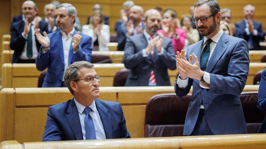 Resultados en el Senado |  El PP afianza su mayoría absoluta en el Senado con 142 escaños y el PSOE se queda con 93, con el 91% escrutado
