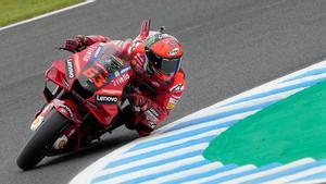 Pecco Bagnaia, durante el GP de Japón