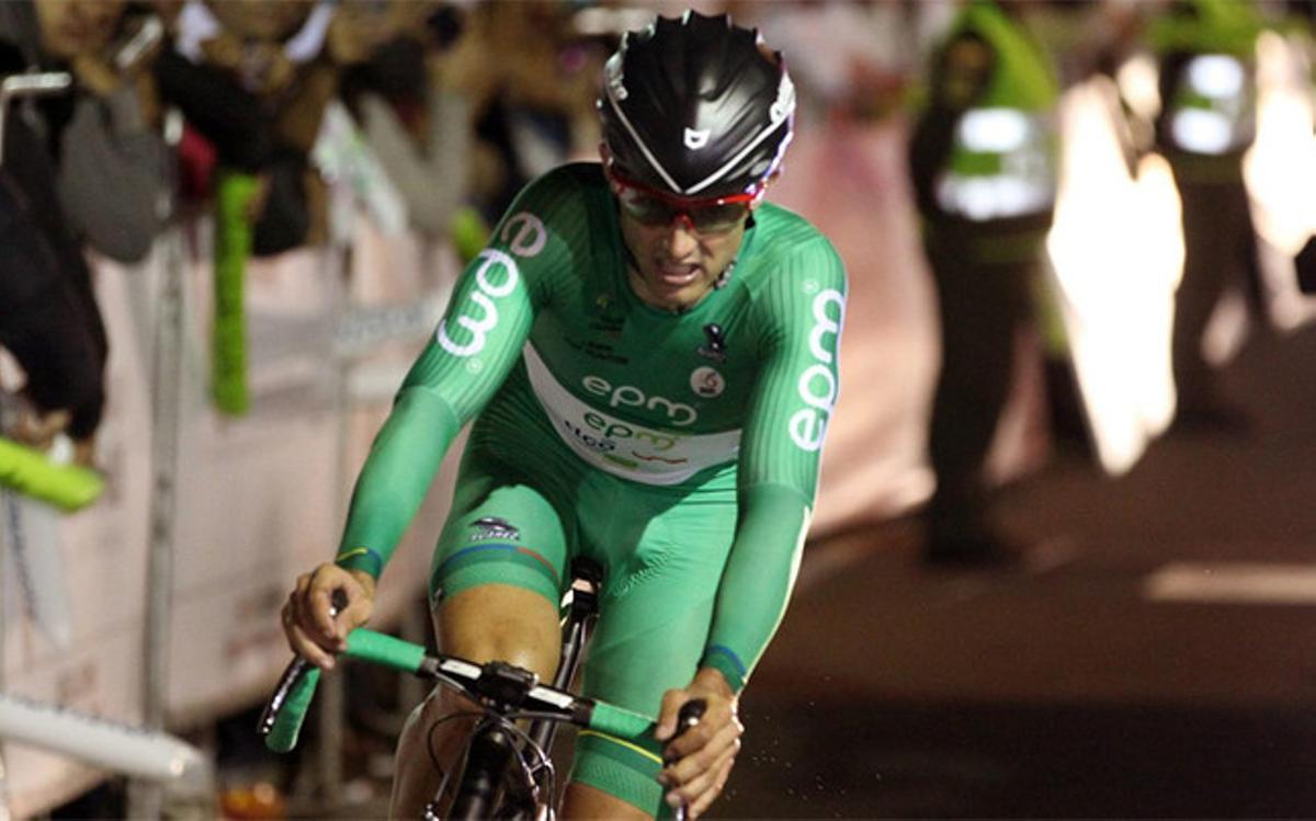 Óscar Sevilla, ganador de la Vuelta a Colombia