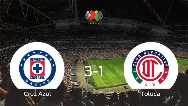 El Cruz Azul elimina al Toluca en cuartos de final tras ganar 3-1 El Cruz Azul elimina al Toluca en cuartos de final tras ganar 3-1