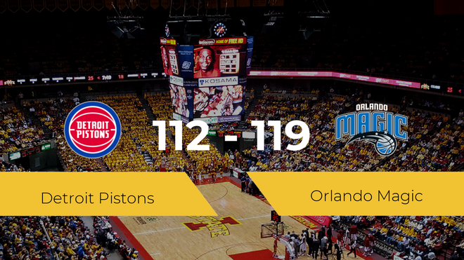 Orlando Magic se impone por 112-119 frente a Detroit Pistons Orlando Magic se impone por 112-119 frente a Detroit Pistons