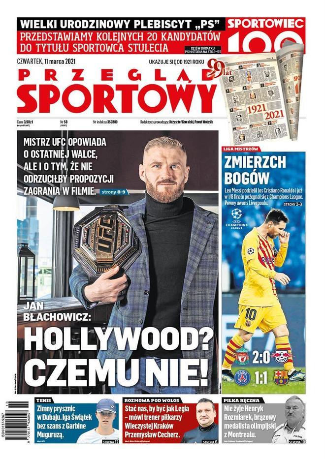 La portada de Przegląd Sportowy del 10/03/21