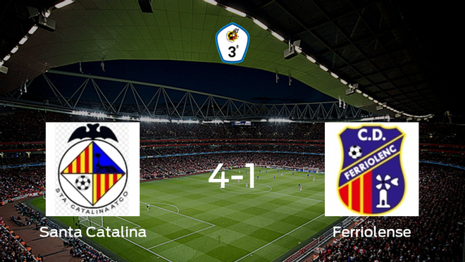 El Santa Catalina Atlético suma tres puntos tras golear al Ferriolense en casa (4-1) El Santa Catalina Atlético suma tres puntos tras golear al Ferriolense en casa (4-1)