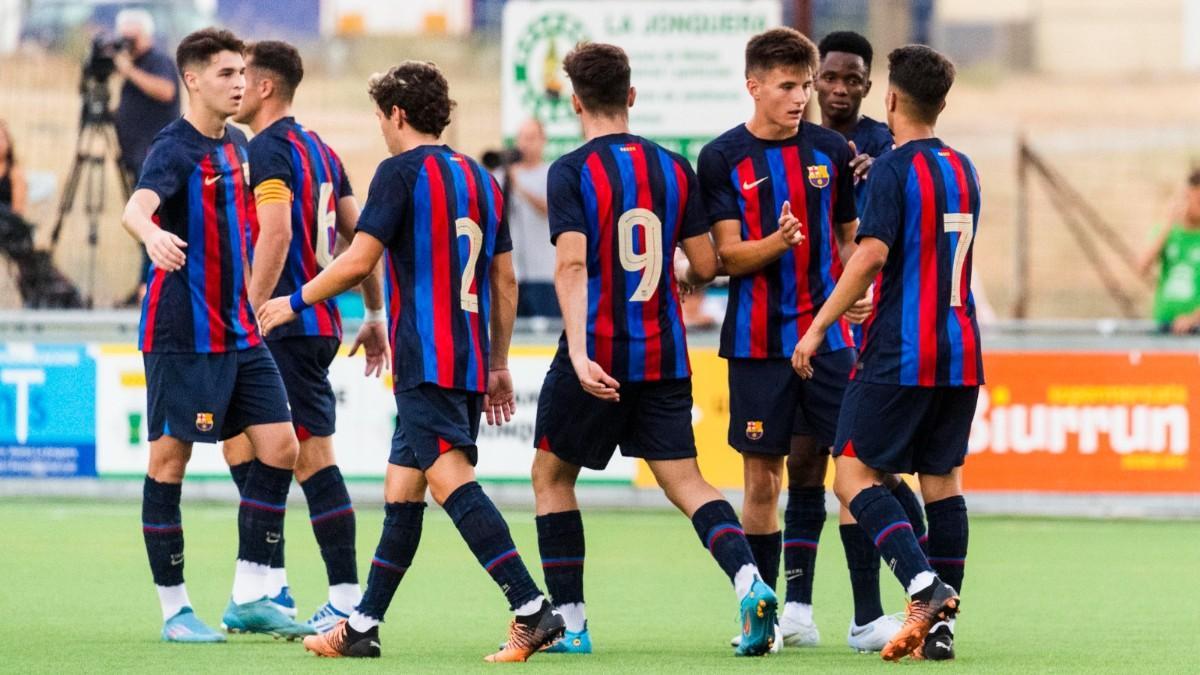 El Barça B golea a La Jonquera El Barça B golea a La Jonquera