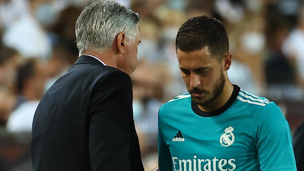 Ancelotti: A Hazard le falta volver a jugar con la confianza que tenía antes