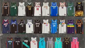 instructor Destierro caligrafía Fotos | Baloncesto NBA | Todas las nuevas camisetas 'City Edition' de la NBA