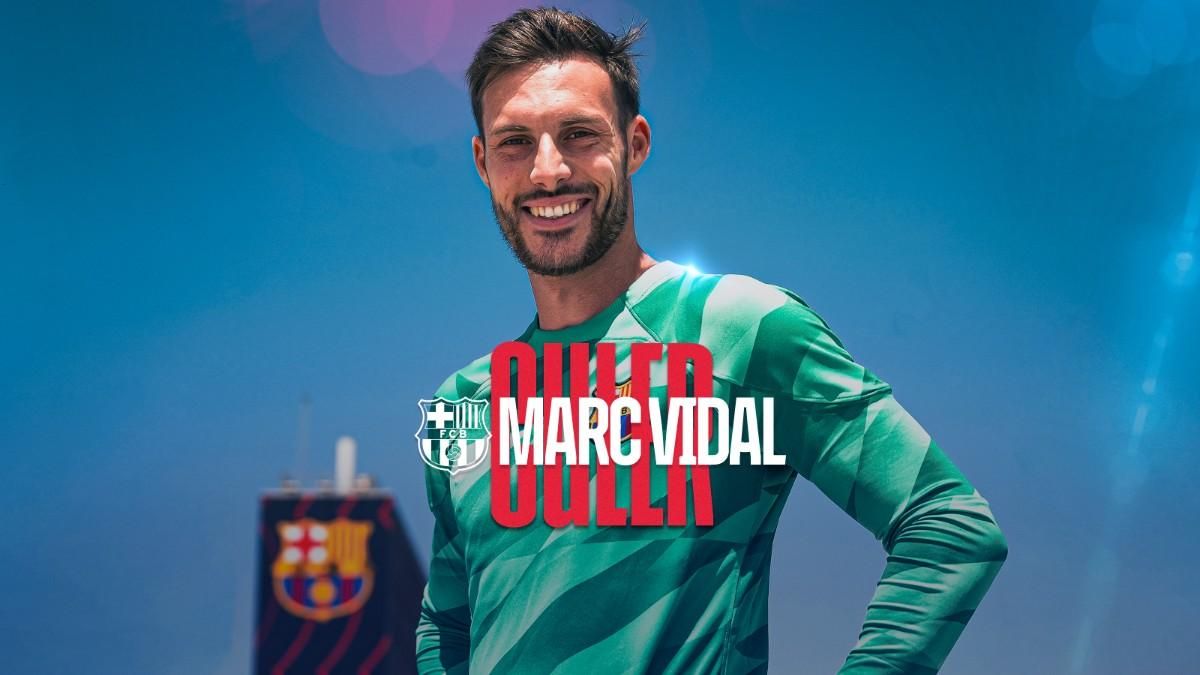 برشلونة يعلن رسمياً عن تعاقده مع حارس المرمى مارك فيدال لتعزيز صفوف برشلونة الأتلتيك