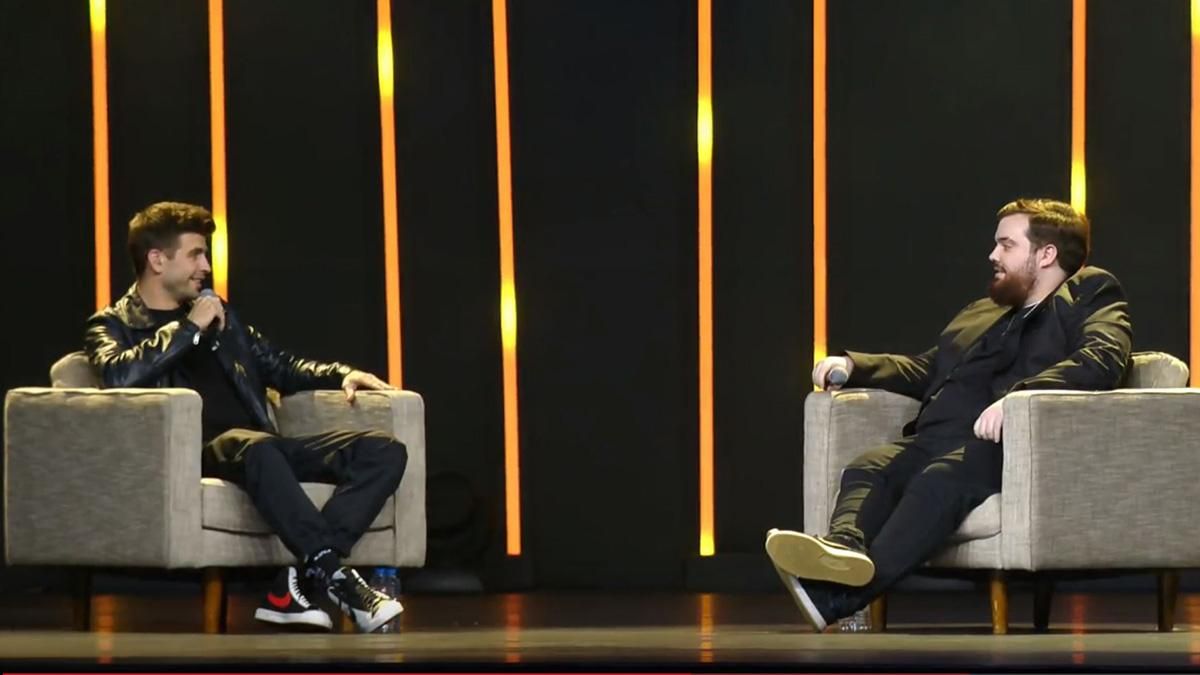 Piqué e Ibai Llanos Piqué e Ibai Llanos