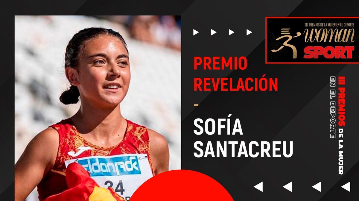 Sofía Santacreu recibe el premio revelación en la Gala Woman&Sport