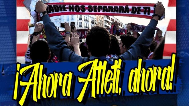 La afición del Atlético se moviliza para apoyar a su equipo La afición del Atlético se moviliza para apoyar a su equipo