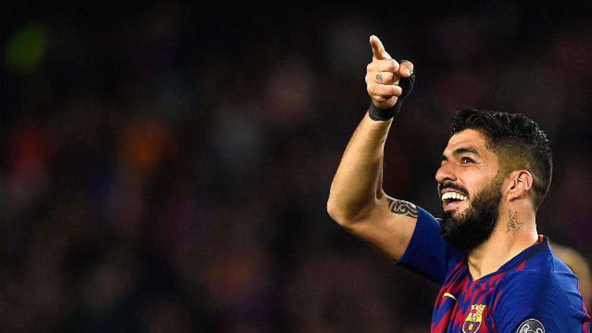 Luis Suárez volvió a marcar en Champions para adelantar al Barça