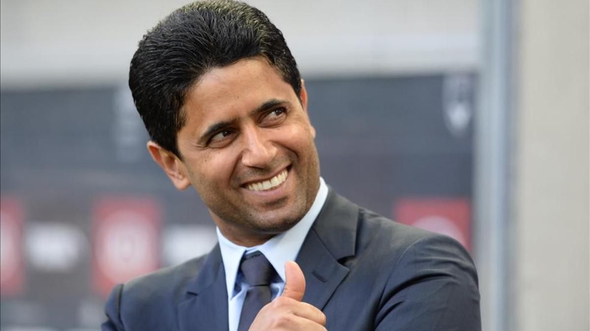 Nasser al Khelaifi, presidente del PSG, deberá negociar con Bartomeu Nasser al Khelaifi, presidente del PSG, deberá negociar con Bartomeu