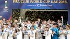 El Madrid celebra el Mundialito de Clubes de 2018