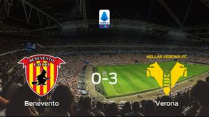 Triunfo del Hellas Verona tras golear 0-3 en el estadio del Benevento Triunfo del Hellas Verona tras golear 0-3 en el estadio del Benevento
