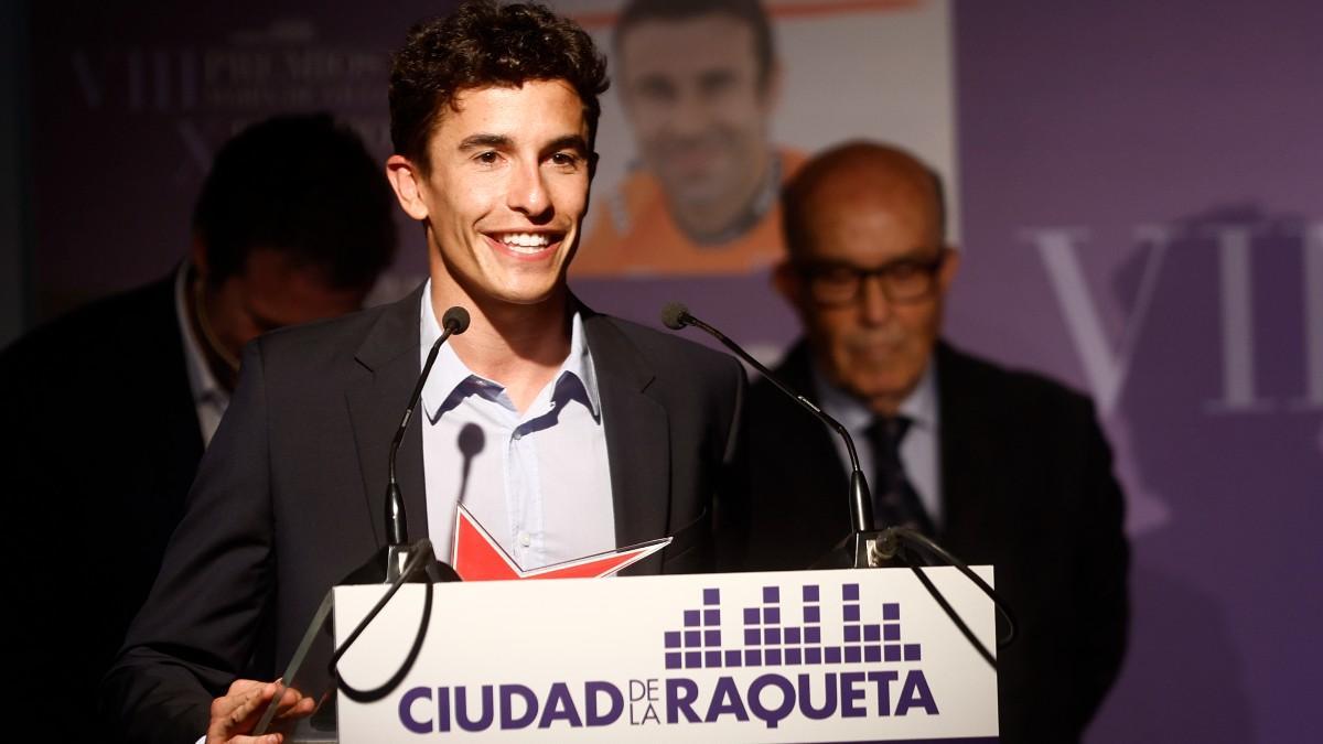 Márquez, durante la entrega de Premios