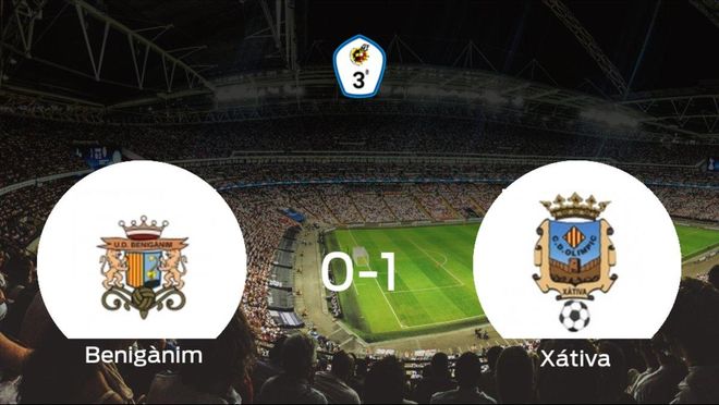 El Olimpic Xátiva logra una ajustada victoria frente al Benigànim (0-1) El Olimpic Xátiva logra una ajustada victoria frente al Benigànim (0-1)