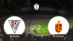 El CD Bullense y El Palmar se reparten los puntos tras su empate a dos El CD Bullense y El Palmar se reparten los puntos tras su empate a dos