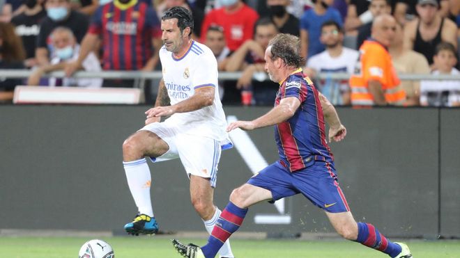 Luis Figo disputó el Barça-Madrid legens en Tel Aviv Luis Figo disputó el Barça-Madrid legens en Tel Aviv