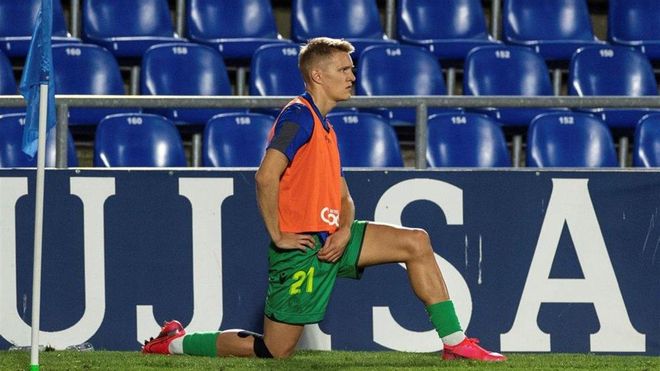 Odegaard sigue con molestias físicas Odegaard sigue con molestias físicas