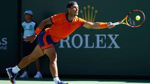 Nadal, durante el torneo de Indian Wells