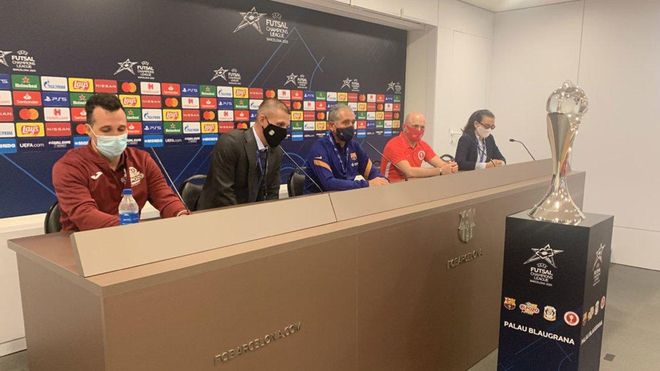 Rueda de prensa oficial de la Final Four con los cuatro entrenadores Rueda de prensa oficial de la Final Four con los cuatro entrenadores