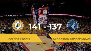 Indiana Pacers se queda con la victoria frente a Minnesota Timberwolves por 141-137 Indiana Pacers se queda con la victoria frente a Minnesota Timberwolves por 141-137