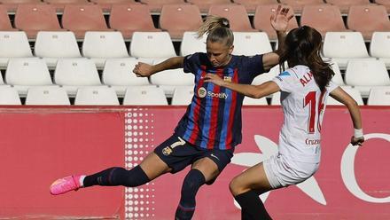 Crnogorcevic, durante el partido contra el Sevilla