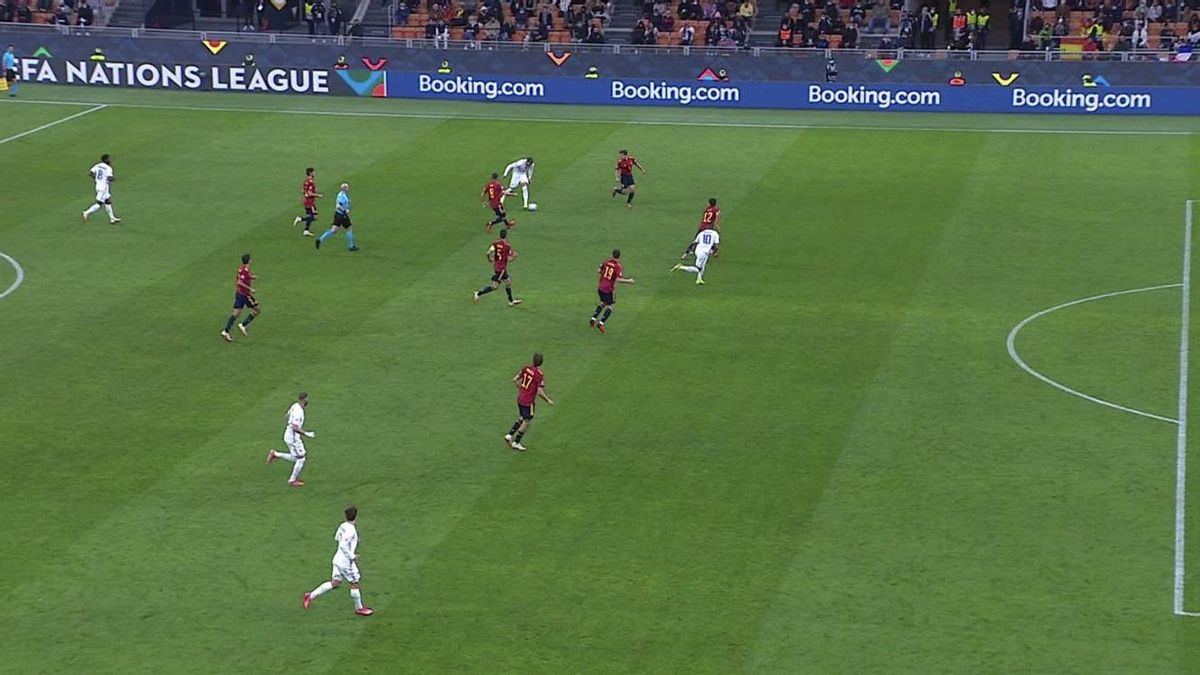 El VAR dio por bueno el gol de Mbappé ante España a pesar de estar en fuera de juego El VAR dio por bueno el gol de Mbappé ante España a pesar de estar en fuera de juego