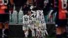 Jugadores de la Juventus celebrando un gol