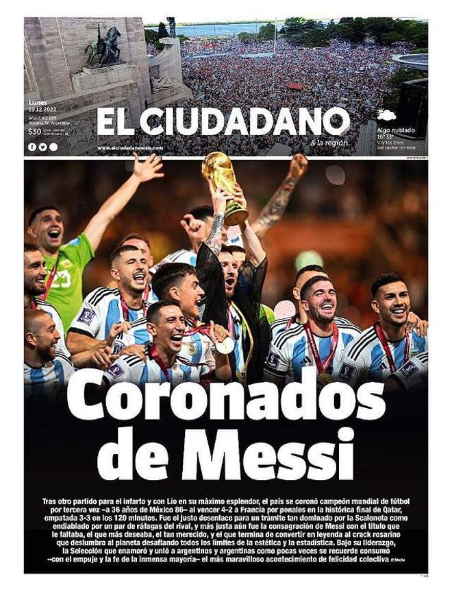 Para enmarcar: las portadas de todo el mundo se rinden a Messi