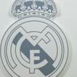 El escudo del Real Madrid, en Valdebebas