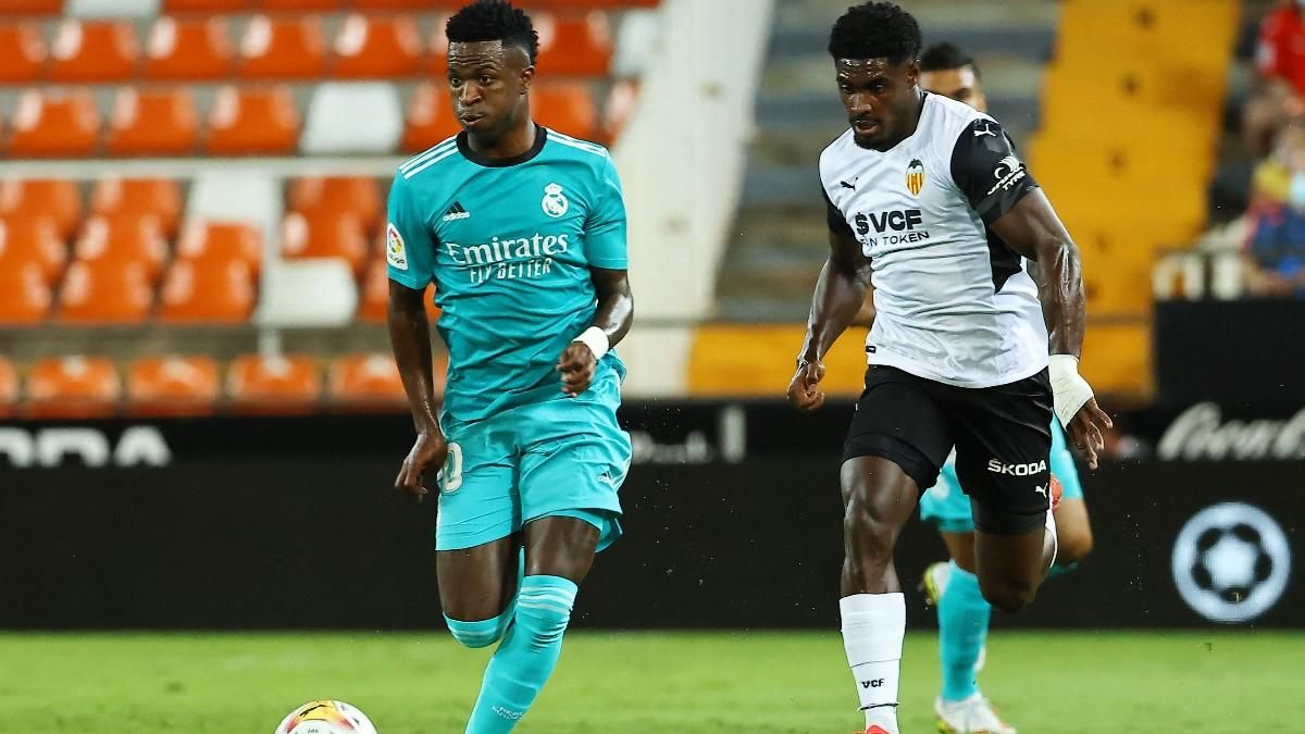 Thierry Correia en un duelo contra Vinicius Jr. Thierry Correia en un duelo contra Vinicius Jr.