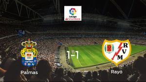 Las Palmas y el Rayo Vallecano reparten los puntos tras empatar a uno Las Palmas y el Rayo Vallecano reparten los puntos tras empatar a uno