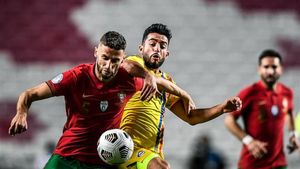 Domingos Duarte, con la camiseta de la selección portuguesa Domingos Duarte, con la camiseta de la selección portuguesa