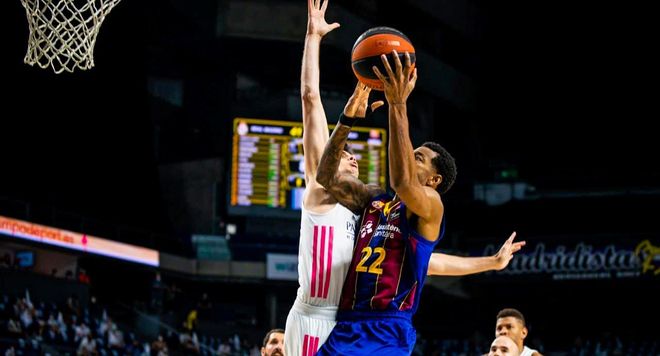 Higgins fue un ciclón en el tercer cuarto (14) y el Barça se llevó el triunfo de Madrid Higgins fue un ciclón en el tercer cuarto (14) y el Barça se llevó el triunfo de Madrid