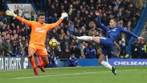 Harry Kane remata ante el meta del Newcastle Karl Darlow Harry Kane remata ante el meta del Newcastle Karl Darlow