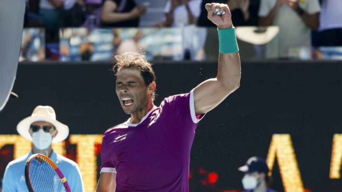 Nadal, tras superar a Yannick Hanfmann Nadal, tras superar a Yannick Hanfmann
