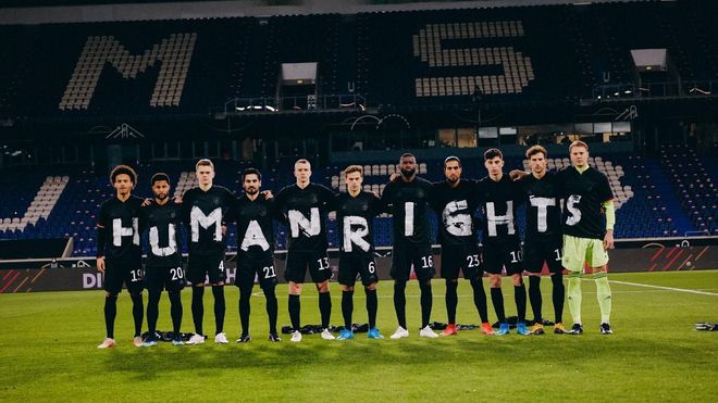 Los jugadores alemanes reclaman la protección de los derechos humanos Los jugadores alemanes reclaman la protección de los derechos humanos
