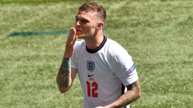 Trippier, con la selección inglesa Trippier, con la selección inglesa