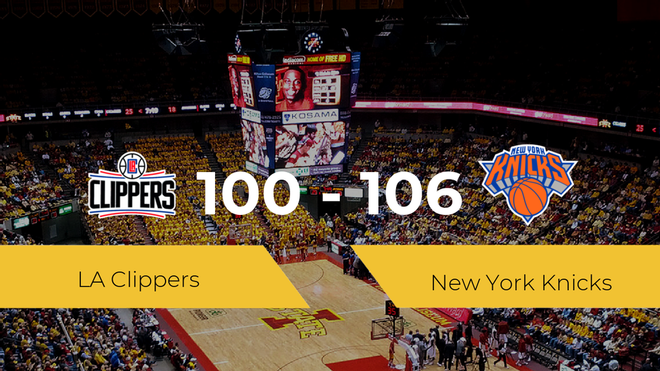 New York Knicks derrota a LA Clippers por 100-106 New York Knicks derrota a LA Clippers por 100-106